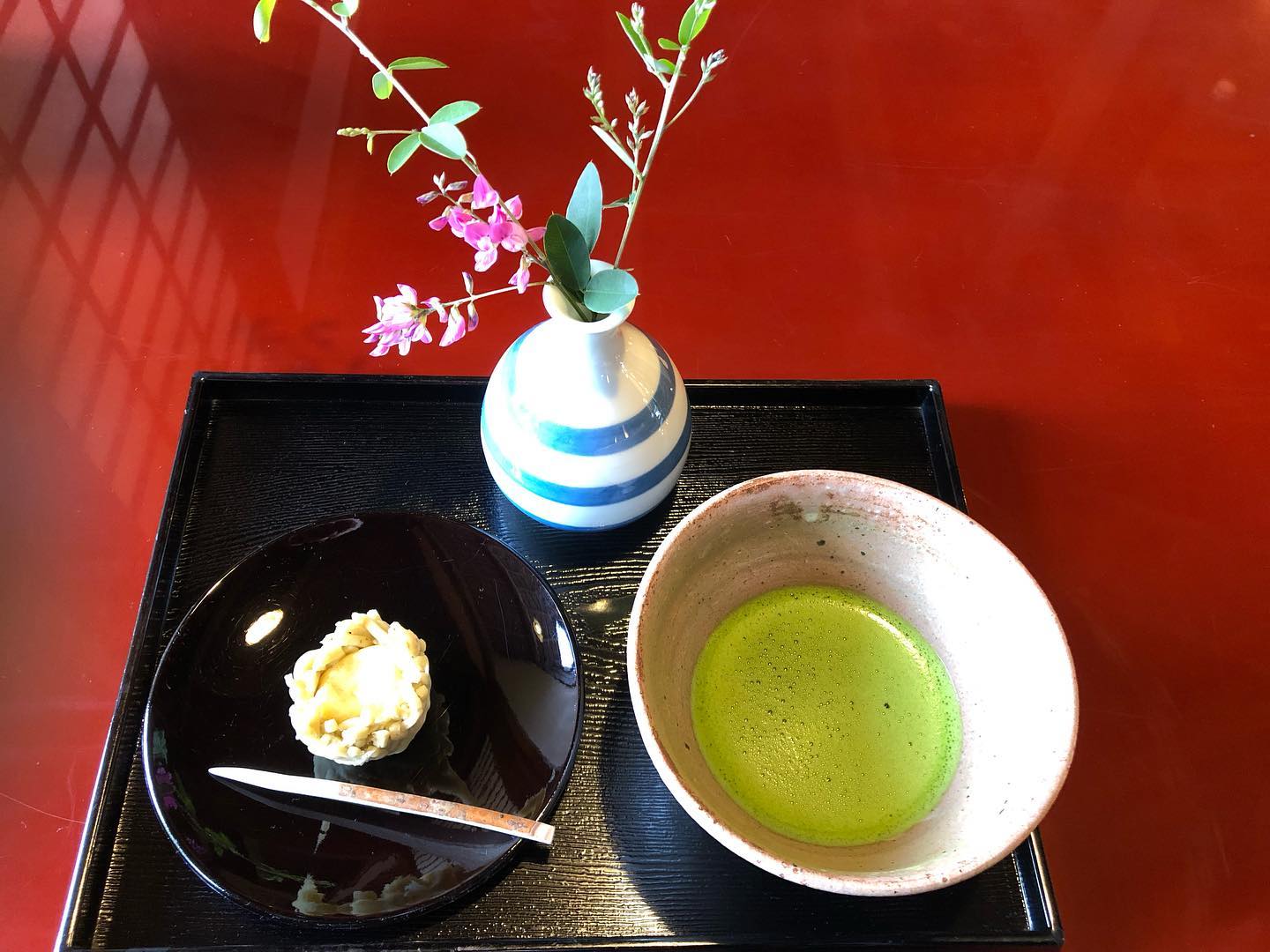 栗金団と抹茶